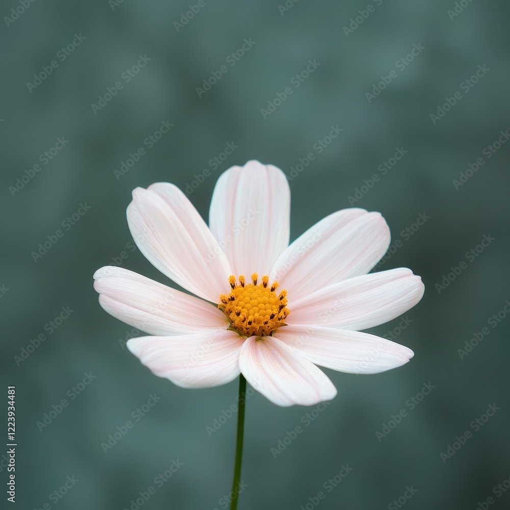 Delicate Pink Cosmos Flower Blossom Close Up Delicate Pink Cosmos Flower Blossom Close Up