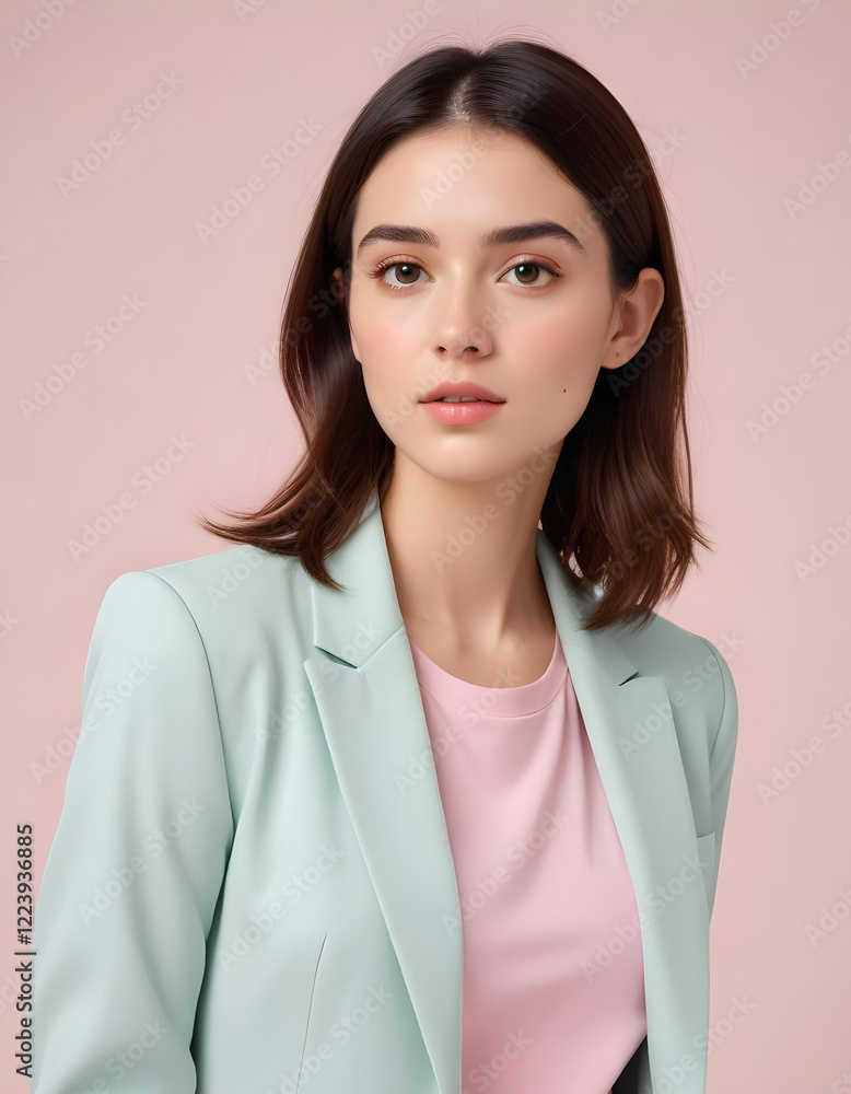 Fototapeta premium portrait of a businesswoman with blazer