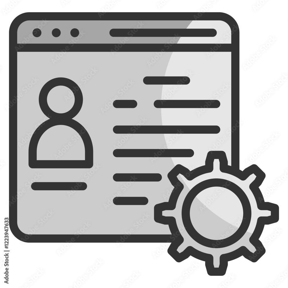 Account Management Icon Element For Design Account Management Icon Element For Design