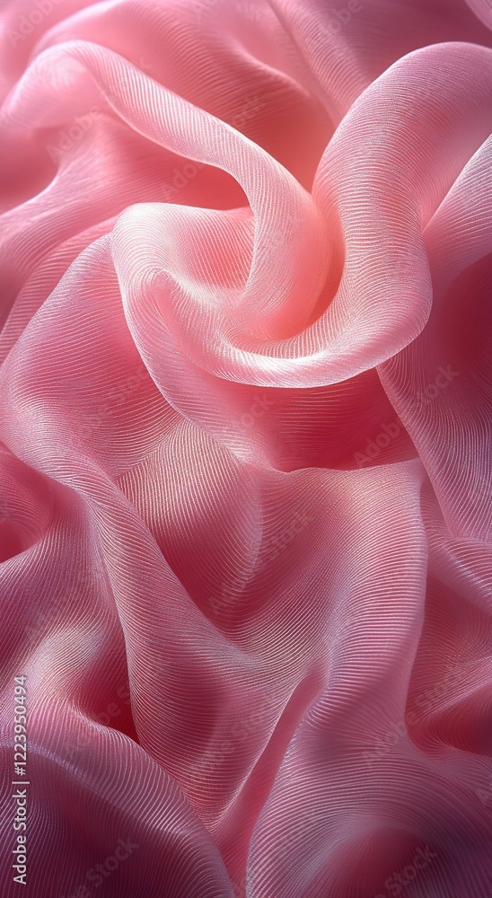 Pink Fabric Texture: A Study in Drape and Light Pink Fabric Texture: A Study in Drape and Light