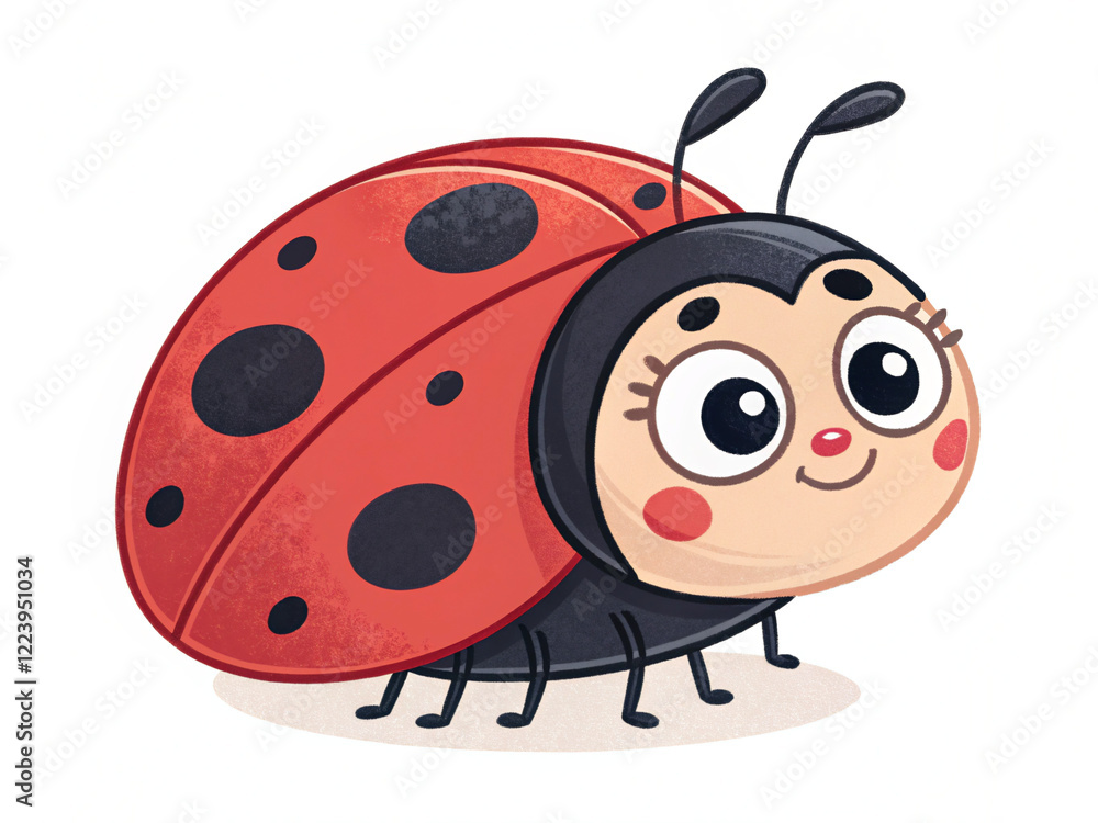 Obraz premium ladybug on white background