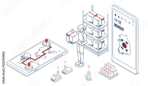 South Korean logistics leverages autonomous robots and AGVs to enable cost-effective, sustainable global operations with efficient digital-physical order fulfillment.