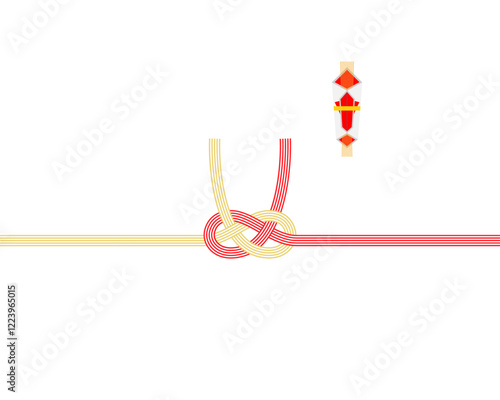 お祝い用の水引と熨斗
