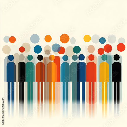 Diverse group meeting, unity, community