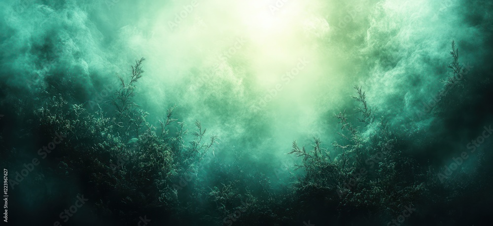 Dark Green Gray Abstract Background Smooth Gradient Minimal Design with Copy Space Dark Green Gray Abstract Background Smooth Gradient Minimal Design with Copy Space