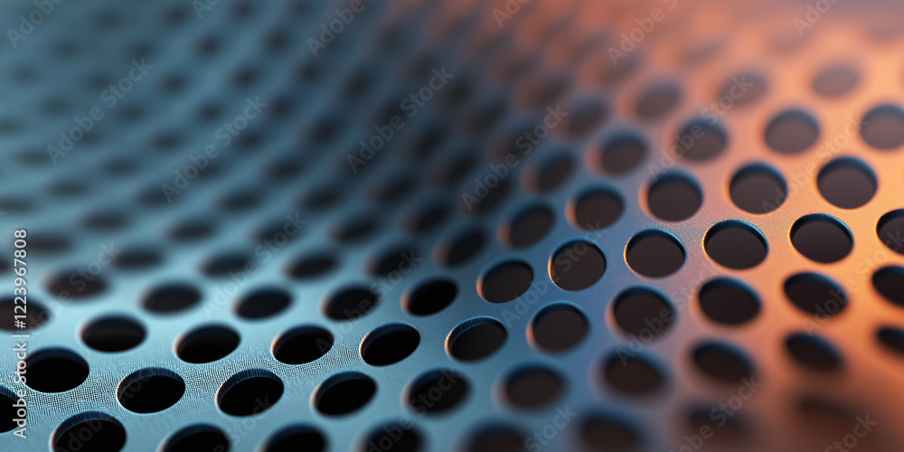Abstract metallic surface with circular patterns Abstract metallic surface with circular patterns
