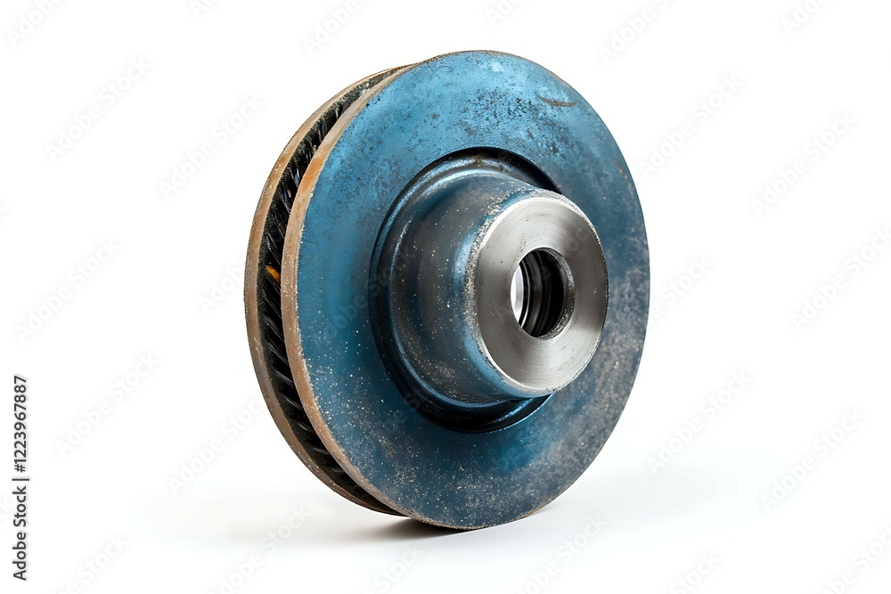 A round black box on white background with shadow A round black box on white background with shadow