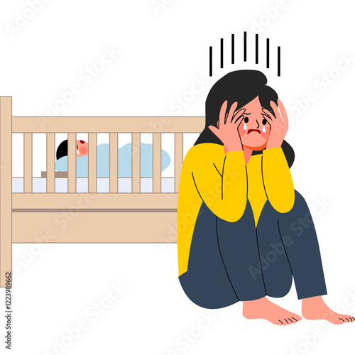 Postpartum Depression illustration