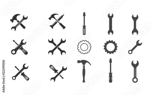 Mechanic Tool Vector icon design illustration Template