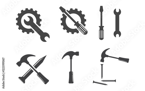 Mechanic Tool Vector icon design illustration Template