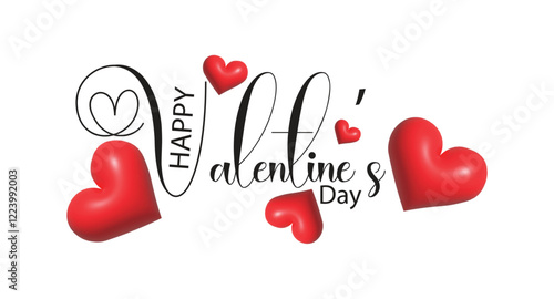 Valentine's day template or background for Love and Valentine's day concept