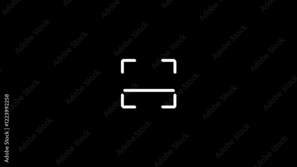 QR code being scanning concept. lock secure security icon Scanner icon animation on background. QR code being scanning concept. lock secure security icon Scanner icon animation on background.