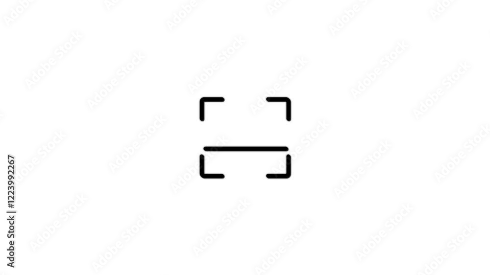 QR code being scanning concept. lock secure security icon Scanner icon animation on background. QR code being scanning concept. lock secure security icon Scanner icon animation on background.