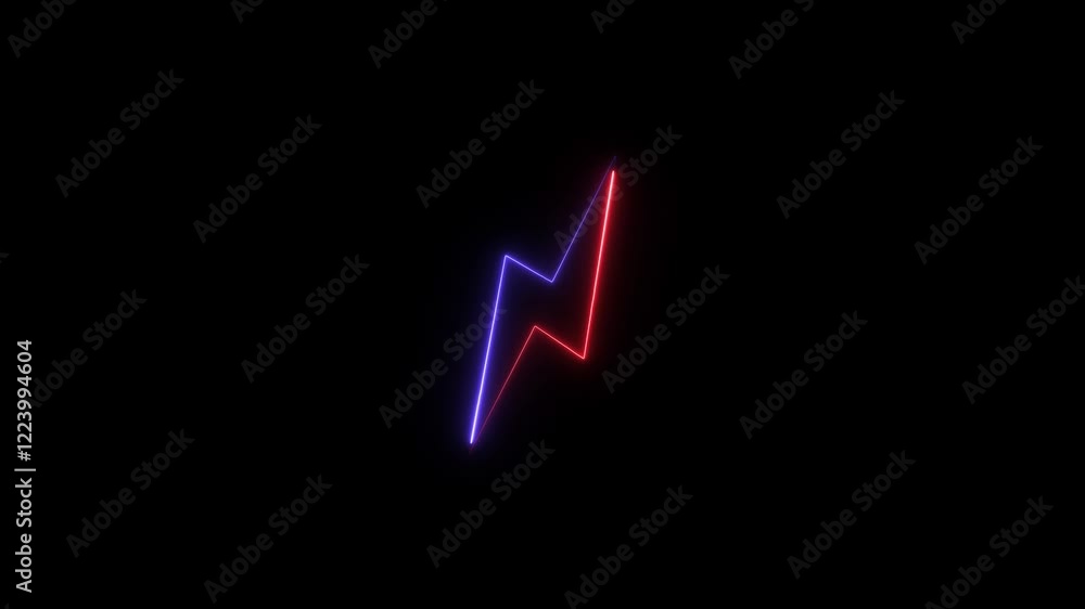neon glowing battery with lightning bolt icon animation. Flash icon. Charge flash icon. neon glowing battery with lightning bolt icon animation. Flash icon. Charge flash icon.