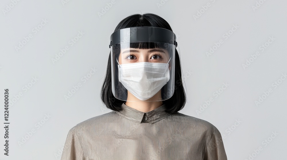 PM2.5 protect concept. Transparent and Lightweight Face Mask for Effective Communication During Pandemic PM2.5 protect concept. Transparent and Lightweight Face Mask for Effective Communication During Pandemic