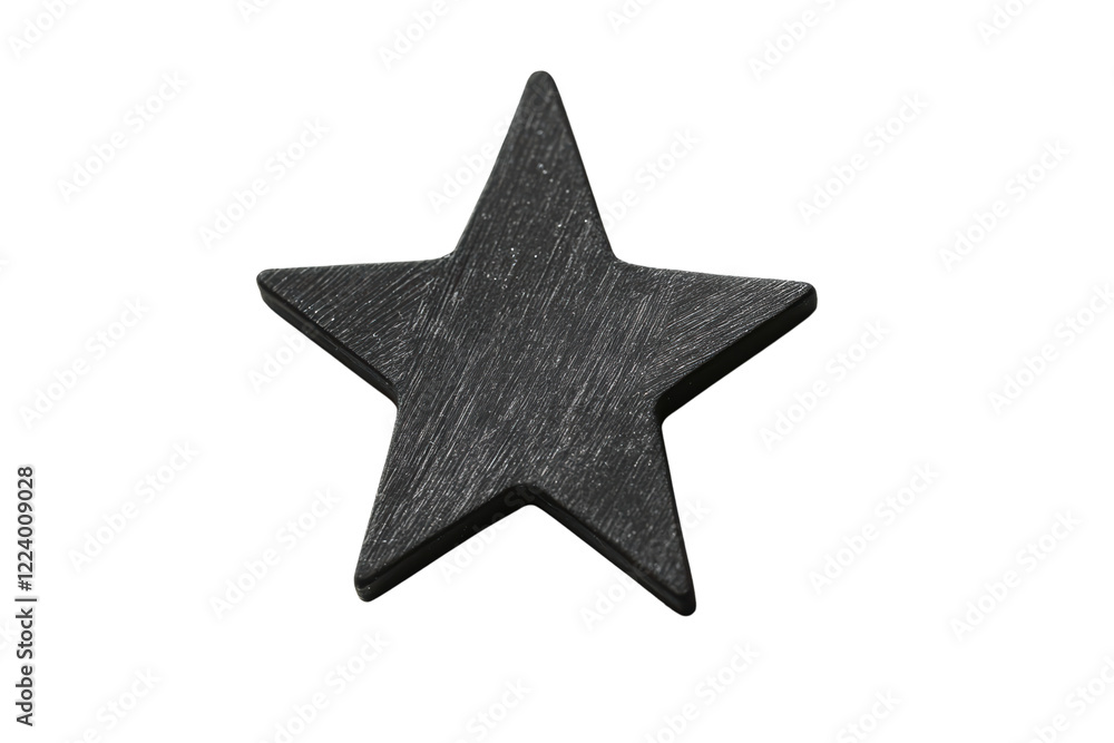 Black star shape on a white isolated background, perfect for graphic design, decoration, or creative projects. Black star shape on a white isolated background, perfect for graphic design, decoration, or creative projects.