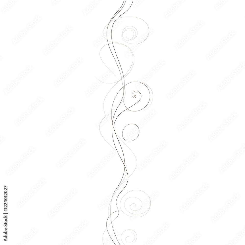 Abstract Swirling Lines Vertical Design Element Abstract Swirling Lines Vertical Design Element