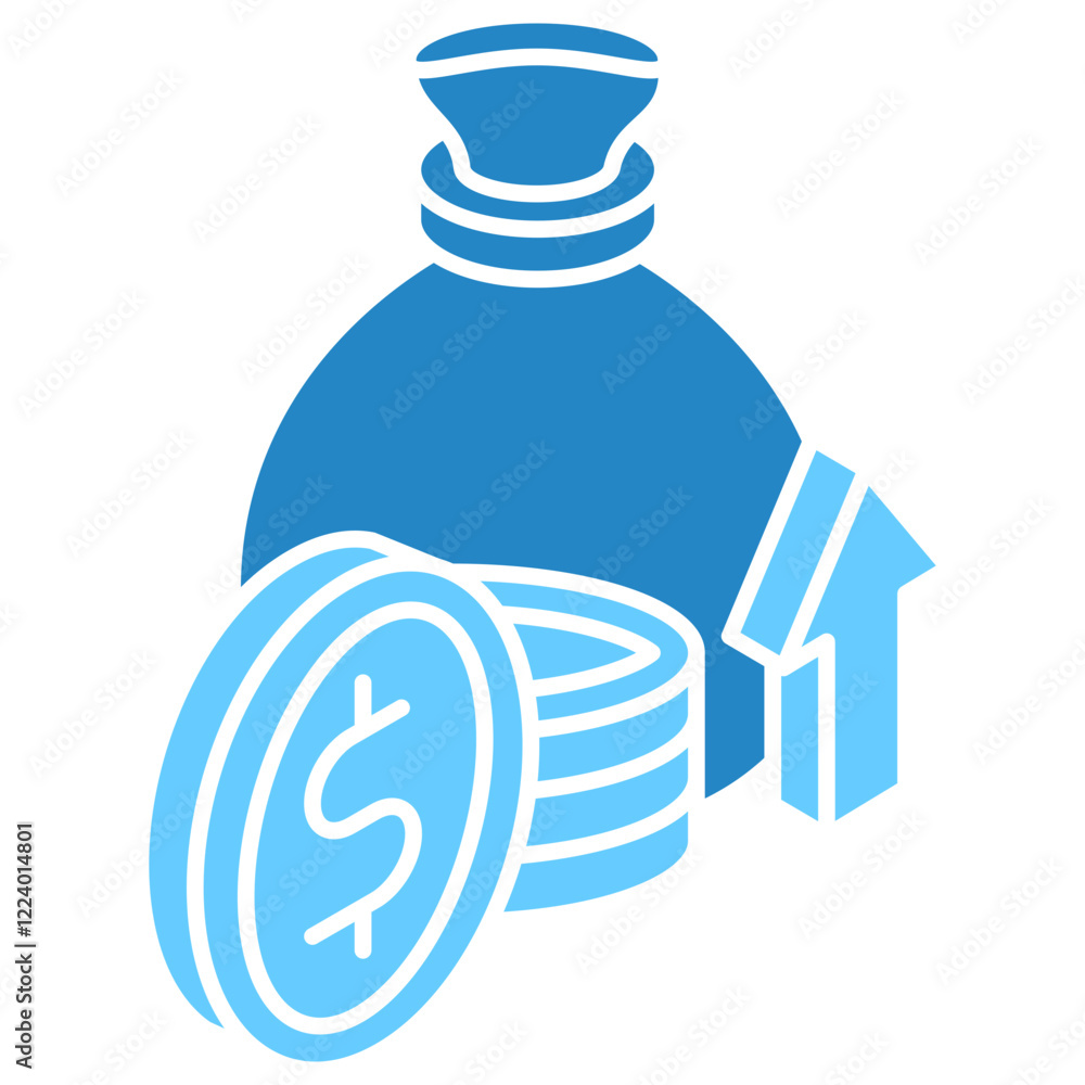 Income dual tone isometric 3D color icon. use for modern concept, print, UI, UX kit, web and app development. Vector EPS 10, related to education, business, finance. Income dual tone isometric 3D color icon. use for modern concept, print, UI, UX kit, web and app development. Vector EPS 10, related to education, business, finance.