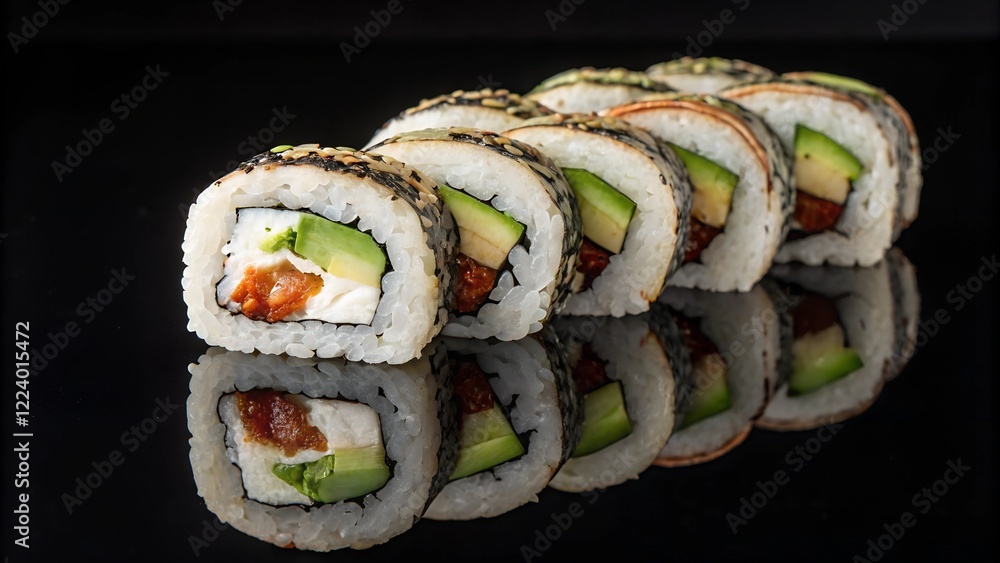 sushi on a plate sushi on a plate