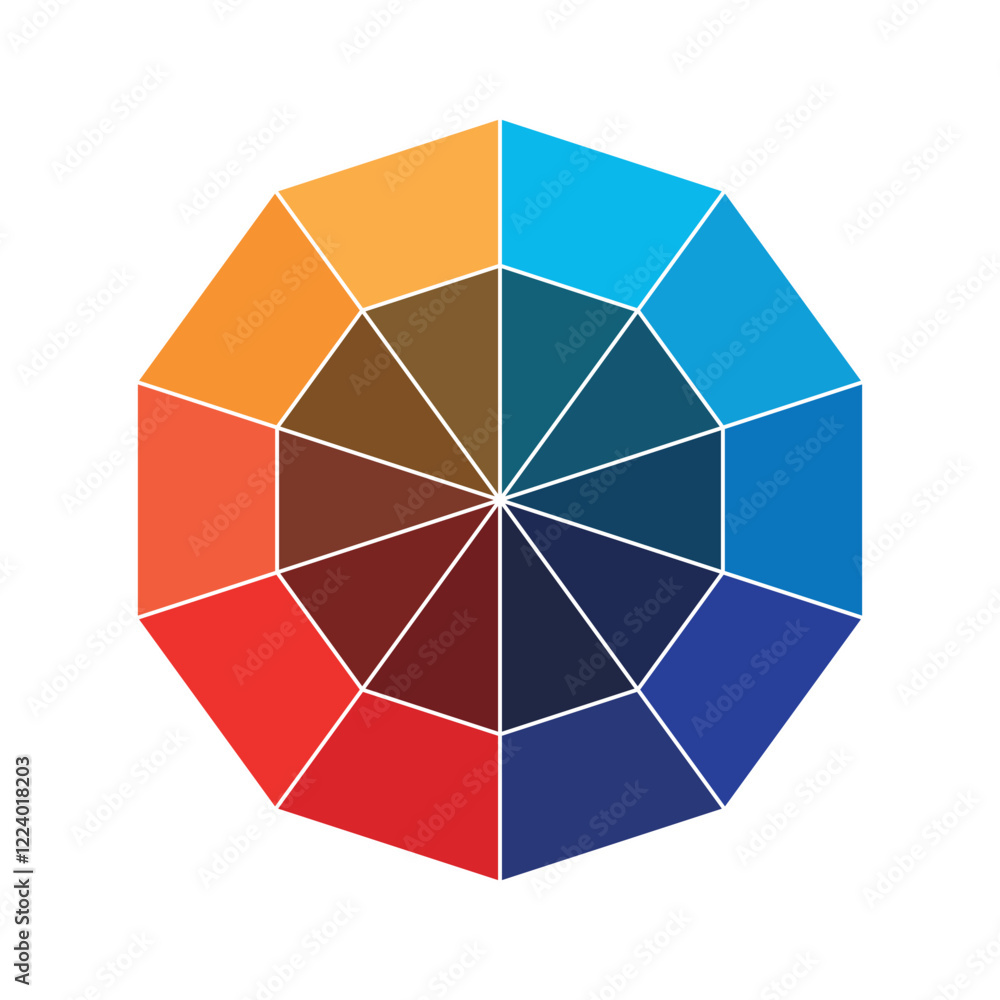 Obraz premium Color Wheel | Interactive Color Theory Tool | Attractive color wheel