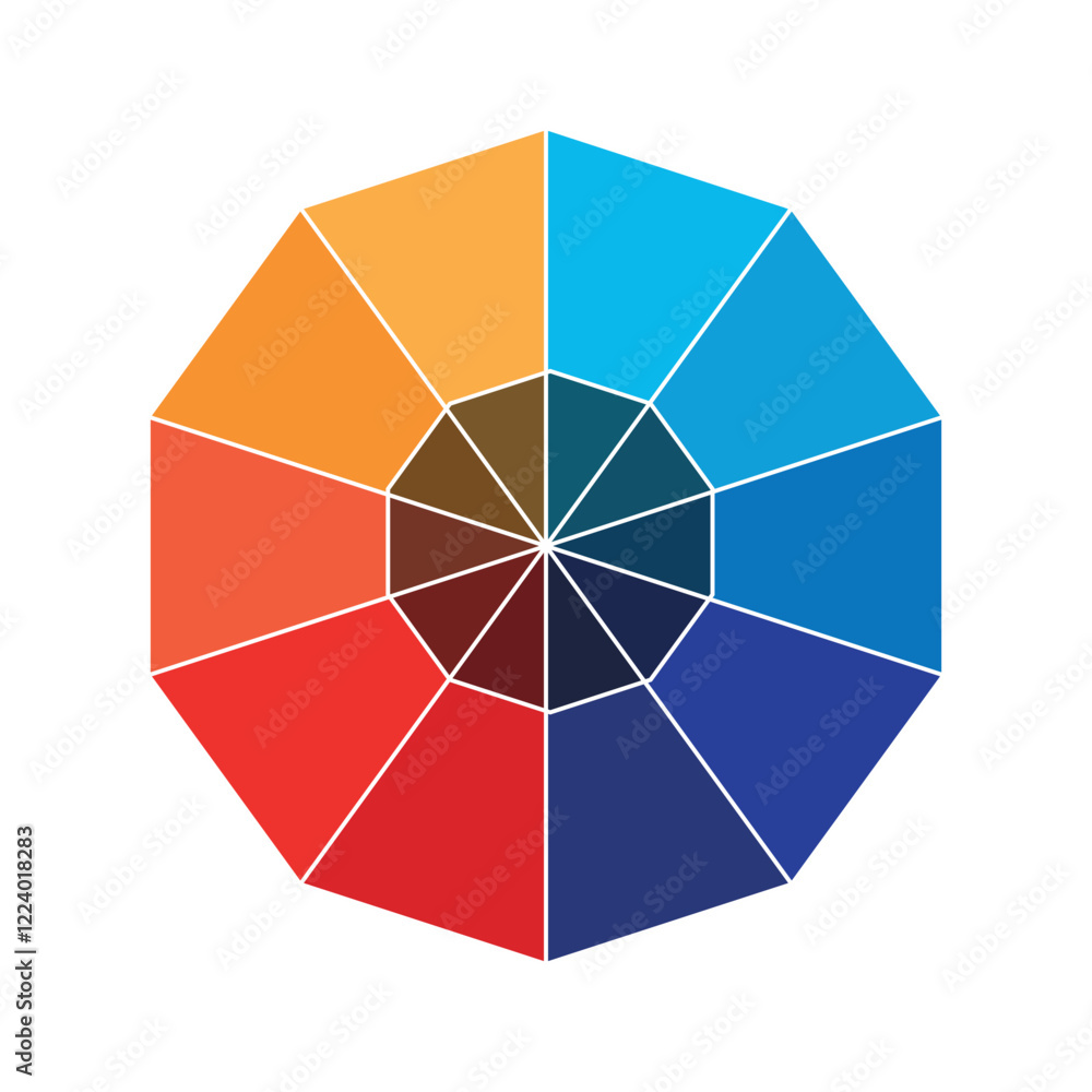 Obraz premium Color Wheel | Interactive Color Theory Tool | Attractive color wheel