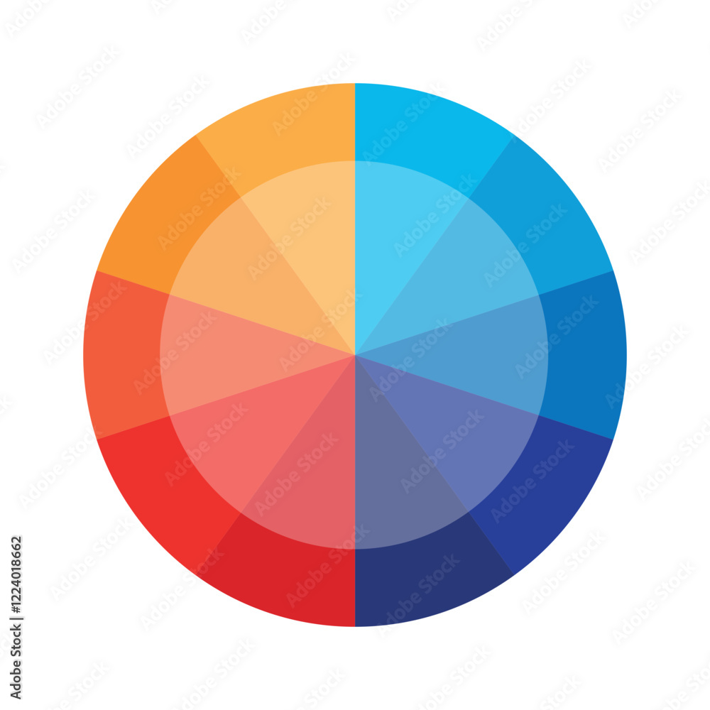 Obraz premium Color Wheel | Interactive Color Theory Tool | Attractive color wheel