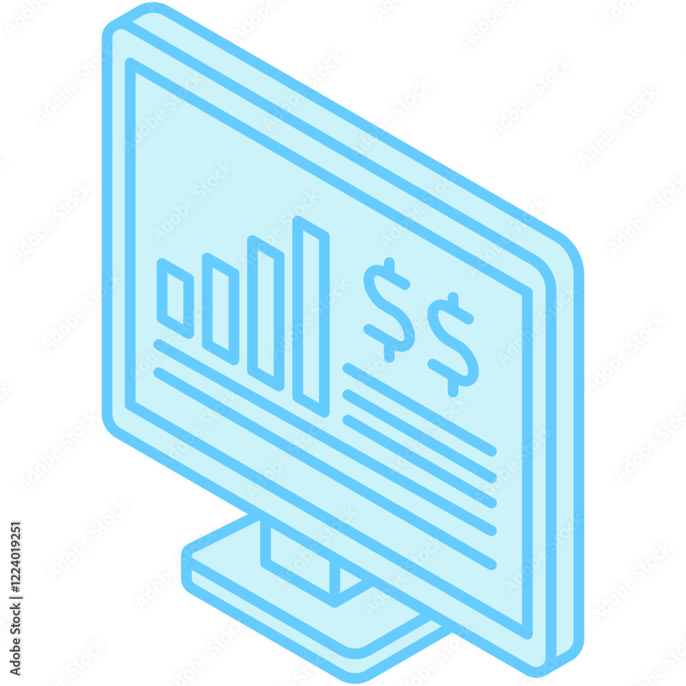 Statistics dual tone isometric 3D color icon. use for modern concept, print, UI, UX kit, web and app development. Vector EPS 10, related to education, business, finance. Statistics dual tone isometric 3D color icon. use for modern concept, print, UI, UX kit, web and app development. Vector EPS 10, related to education, business, finance.