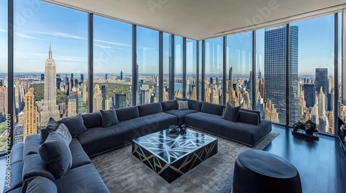 Luxury Penthouse Apartment with Stunning Panoramic View of NYC Skyline photo