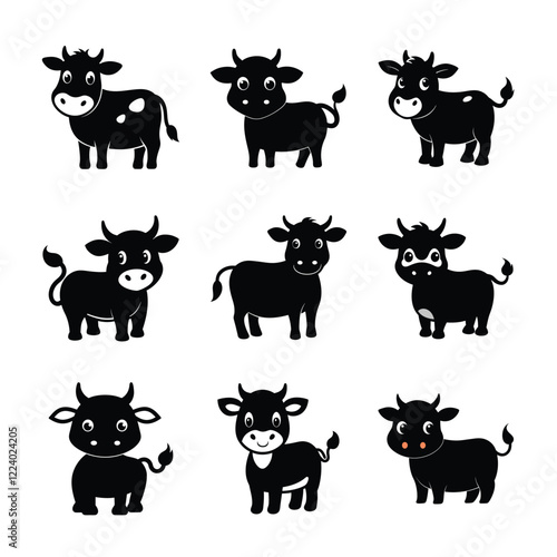 This cute black cow is has become entertaining and charming.