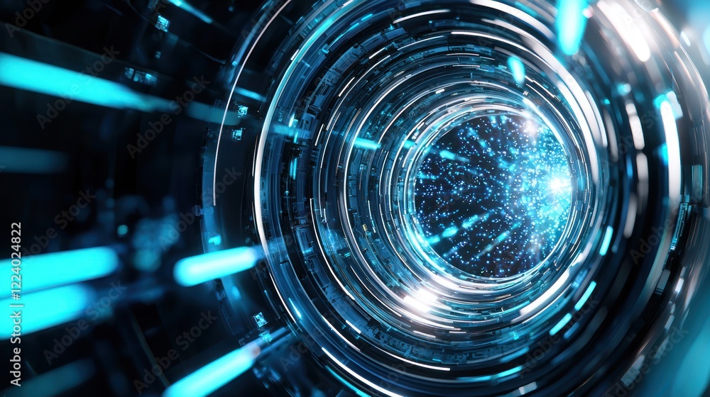 Abstract Blue Energy Vortex Abstract Blue Energy Vortex
