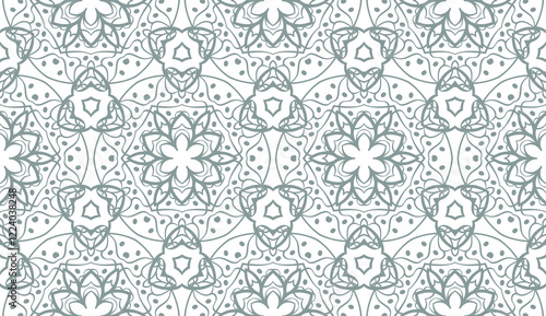 Abstract Vector seamless pattern with abstract geometric style. Repeating sample figure and line. For modern interiors design, wallpaper, textile industry