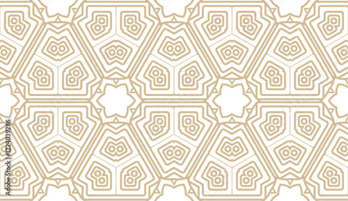 Simple seamless geometric pattern on color background. Vector illustration. Idea for fashion, interior design