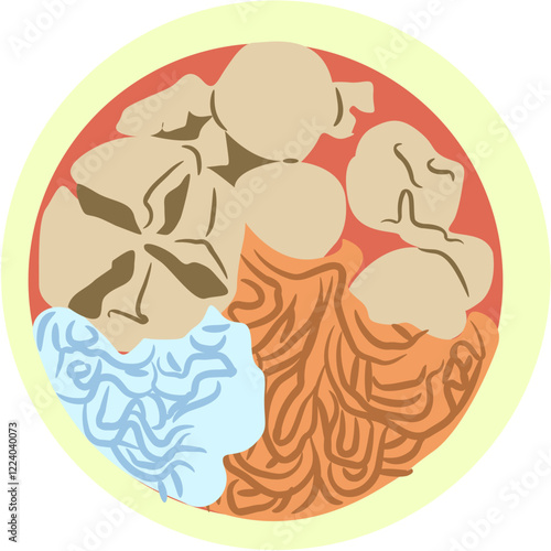 bakso Indonesian food Illustration