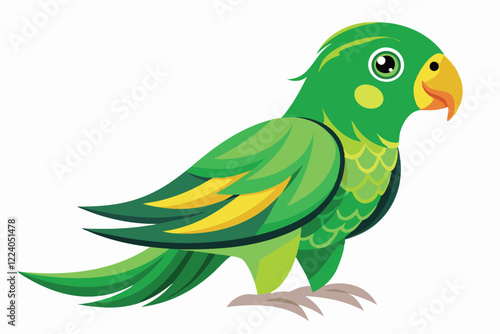 Lime Light A Green Parrot's Stand C.eps