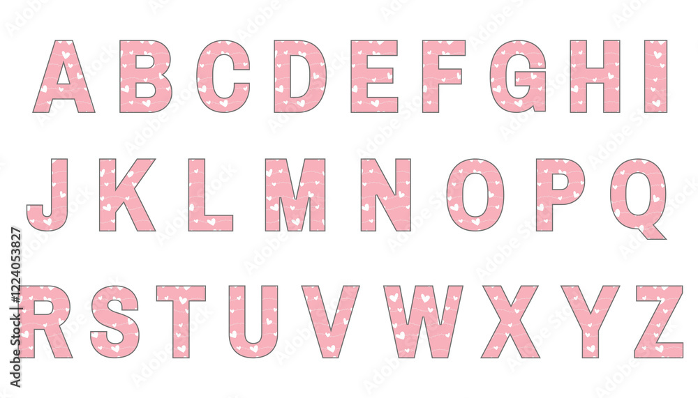 Obraz premium set of colorful line alphabet vector design