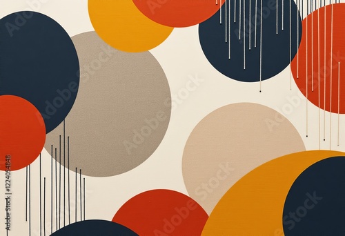 ソフトトーンの抽象、ベージュ、グレー、セージ、チャコール、テラコッタ、有機的な形、ミニマリストデザイン、日本のスカンジナビア、穏やか、モダン、テクスチャ、非対称。
