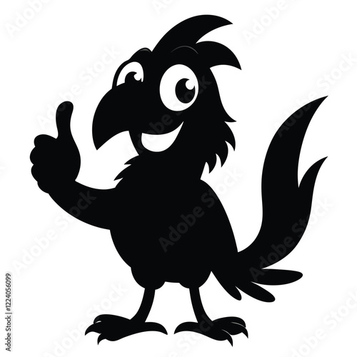 It's fascinating observing the bird supply a thumbs up in motion.