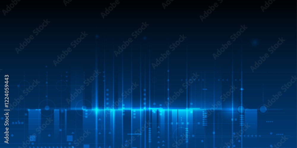 Vector Abstract circuit board design with line, dot on cyberspace background, Illustration computer, science, digital network, modern communication technology, big data, connection futuristic concept Vector Abstract circuit board design with line, dot on cyberspace background, Illustration computer, science, digital network, modern communication technology, big data, connection futuristic concept