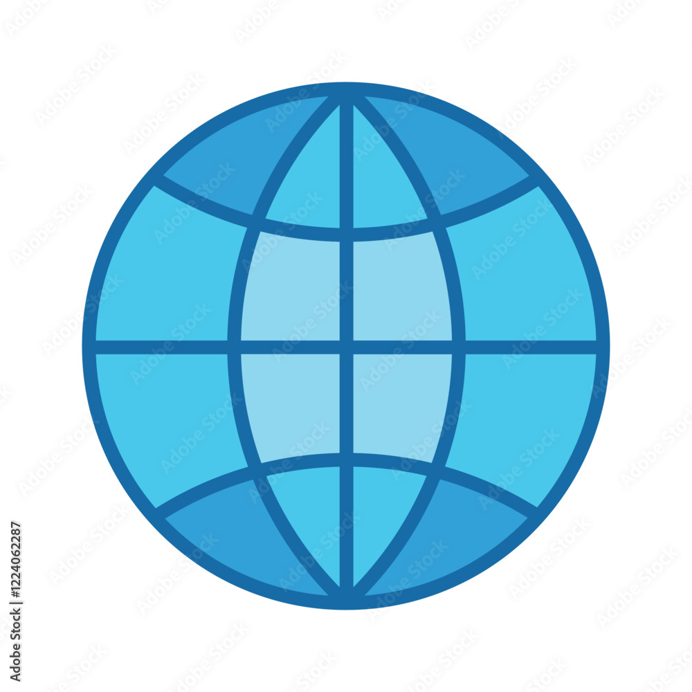 globe icon vector design template elegant style globe icon vector design template elegant style