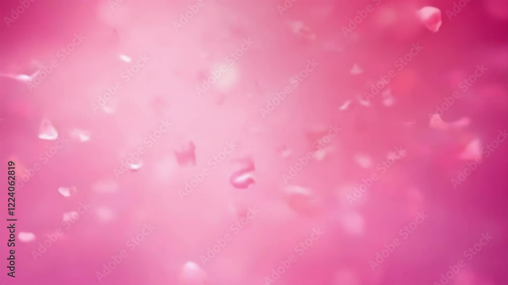 Delicate floating pink hearts creating a romantic ambiance. Delicate floating pink hearts creating a romantic ambiance.
