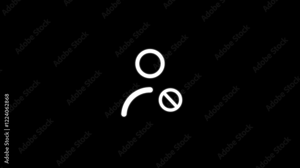 Error user icon isolated . no avatar, banned profile icon. Error user icon isolated . no avatar, banned profile icon.