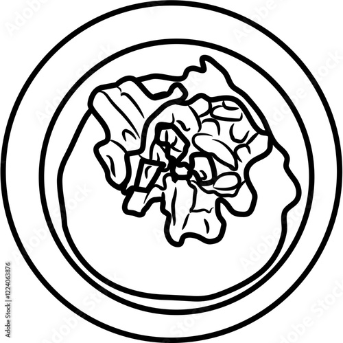 bubur Nusantara Cuisine coloring page