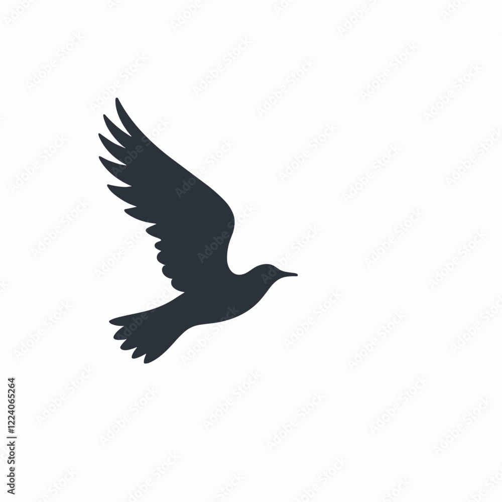 Obraz premium Rising Silhouette: A Minimalist Celebration of Flight