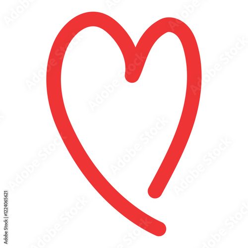 Free Download Curved heart icon - GFXLoad
