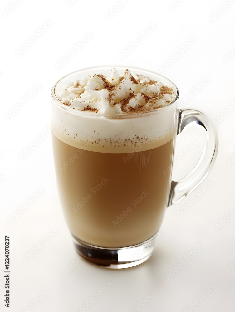 Creamy cappuccino with frothy milk and sprinkling of cinnamon spice : Generative AI Creamy cappuccino with frothy milk and sprinkling of cinnamon spice : Generative AI