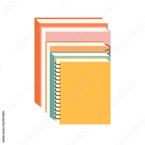 Back to School. Stack of Books Illustration