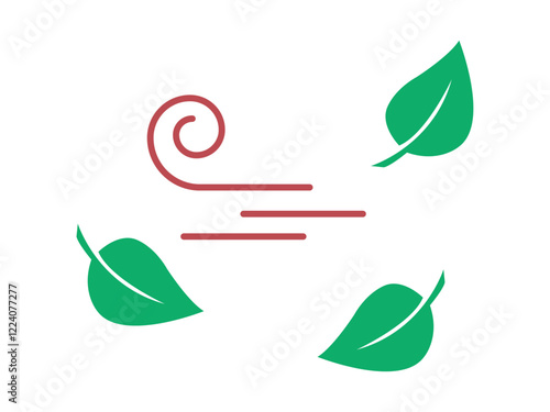 Wind icon. Farming and gardening icon. Flat outline icon concept.