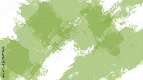 Abstract green watercolor background.Hand painted watercolor. vector