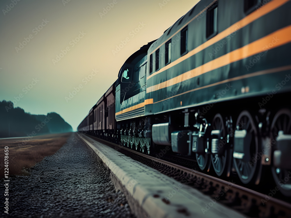 Fototapeta premium Freight Train Journey