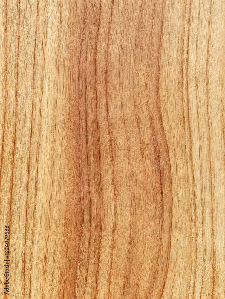 Naklejka premium Natural Light Brown Wood Texture with Subtle Grain Patterns Visible for Use in Design : Generative AI